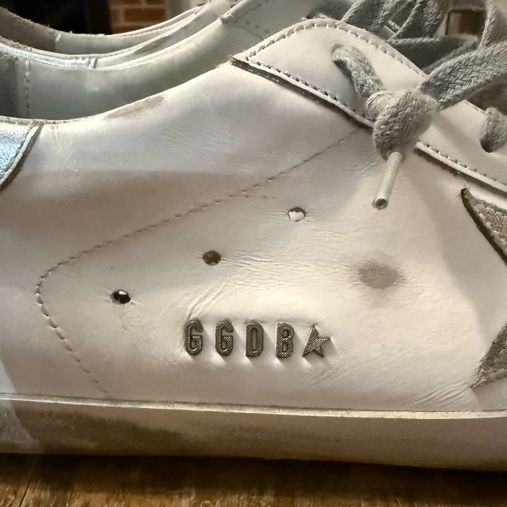 Golden Goose Super-star Mixed Leather Sneakers 45/12 - Picture 10 of 15